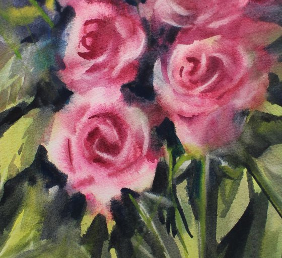 Roses. Original artwork .