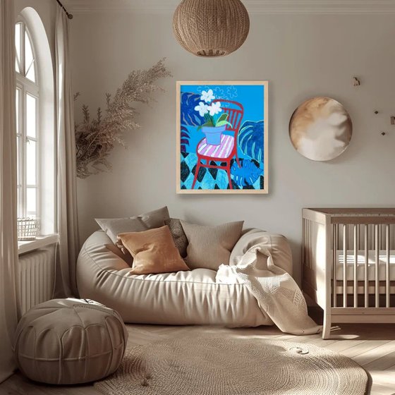 Red Chair Still Life