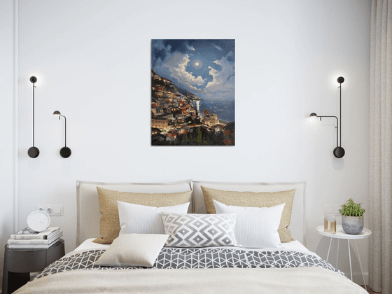 "Moonlit sky "