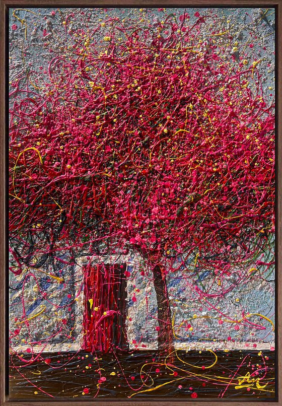 Under the Magenta Canopy - Framed