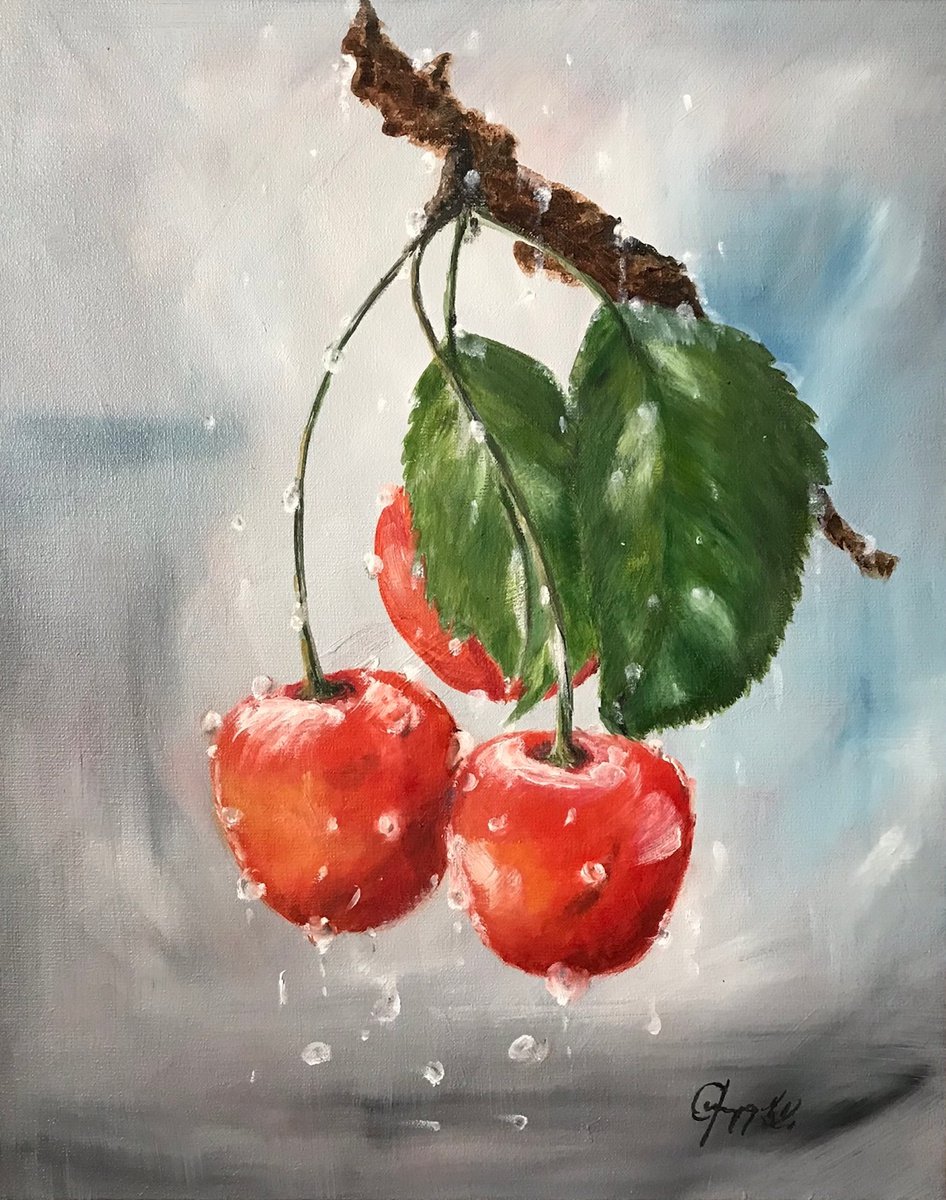 Sweet Cherries by Krystyna Przygoda