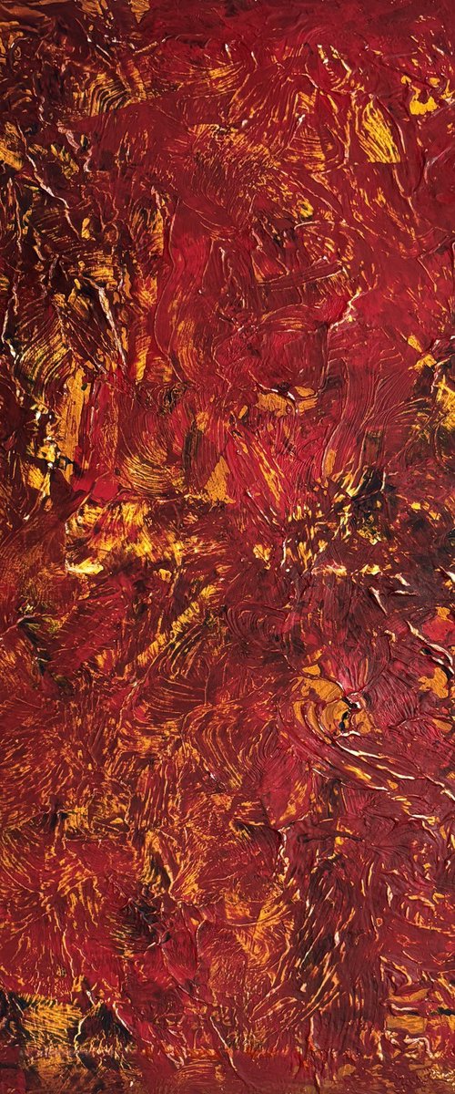 „Ember Veil“ 80x80x2 cm by Exclusive Arts