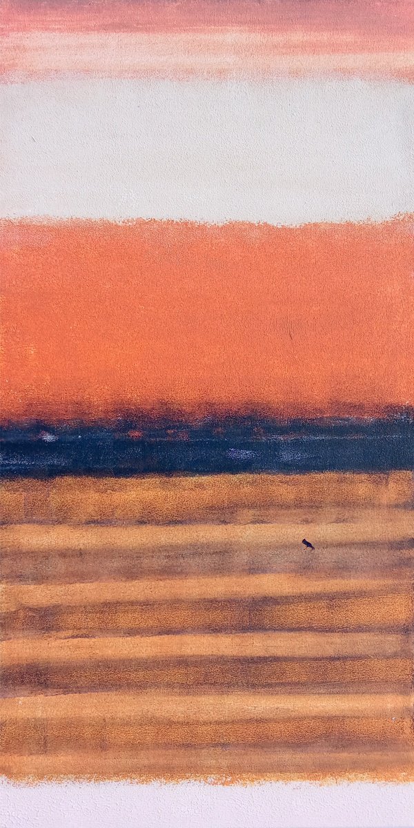  A Warm Orange Scarf By V+V Kniazievi, 16 X 32, Artwork For Sale On Artfinder