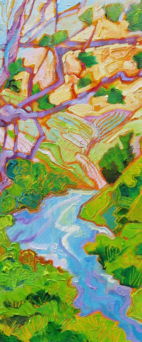 Landscape Through Dovedale by Mary Kemp