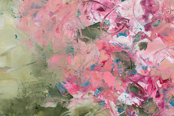 "Pink roses bouquet"