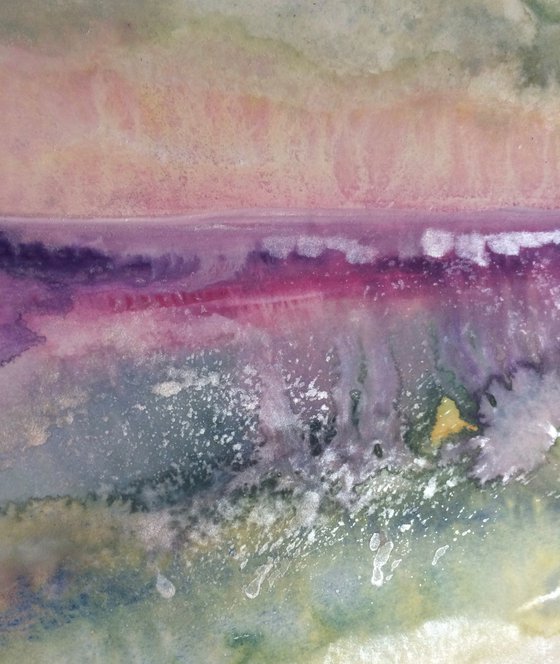 Ahrenshoop Dreaming VI - Landscape Seascape Watercolor