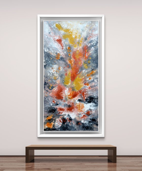 Neutral VI 140X70cm Gold and Silver Effect