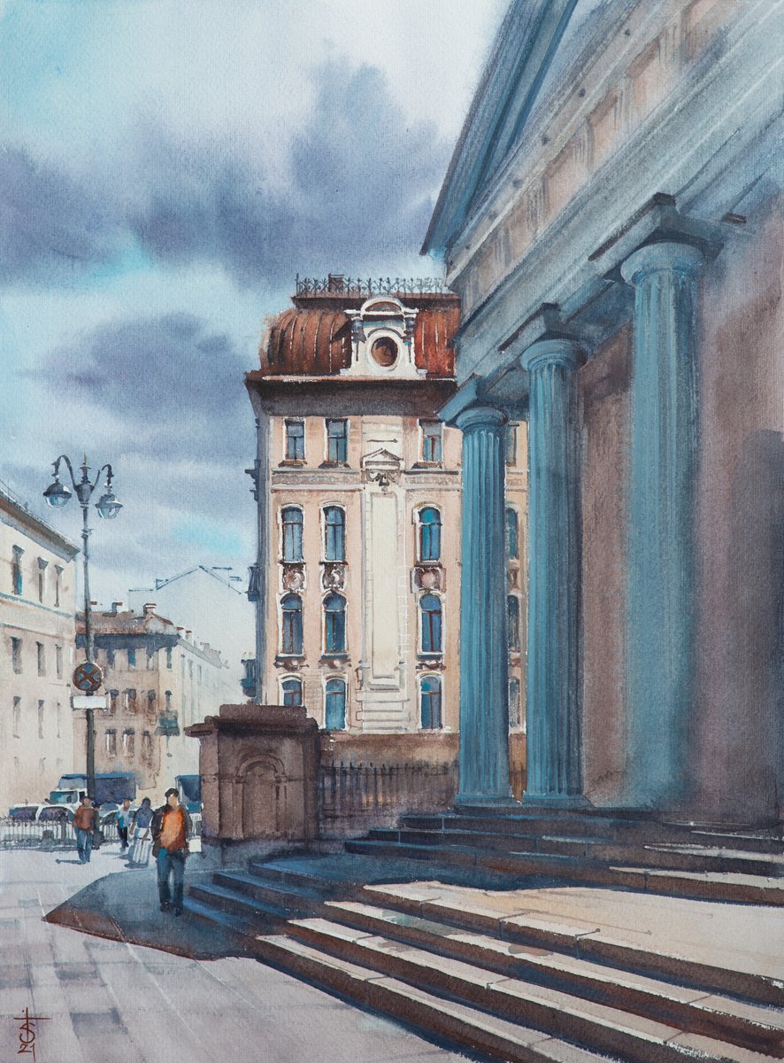 Street in St.Petersburg by Victoria Sevastyanova
