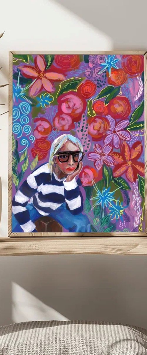 Colorful Woman Portrait by Sasha Robinson