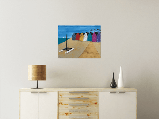 The beach huts