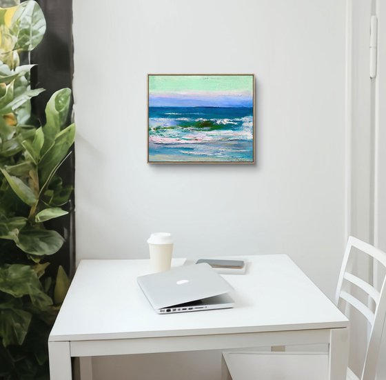 Admiring the evening sea