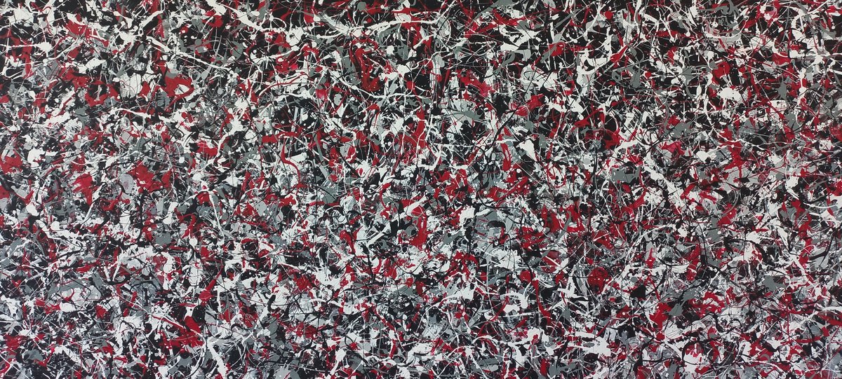 J. Pollock style acrylic by M.Y. by Max Yaskin
