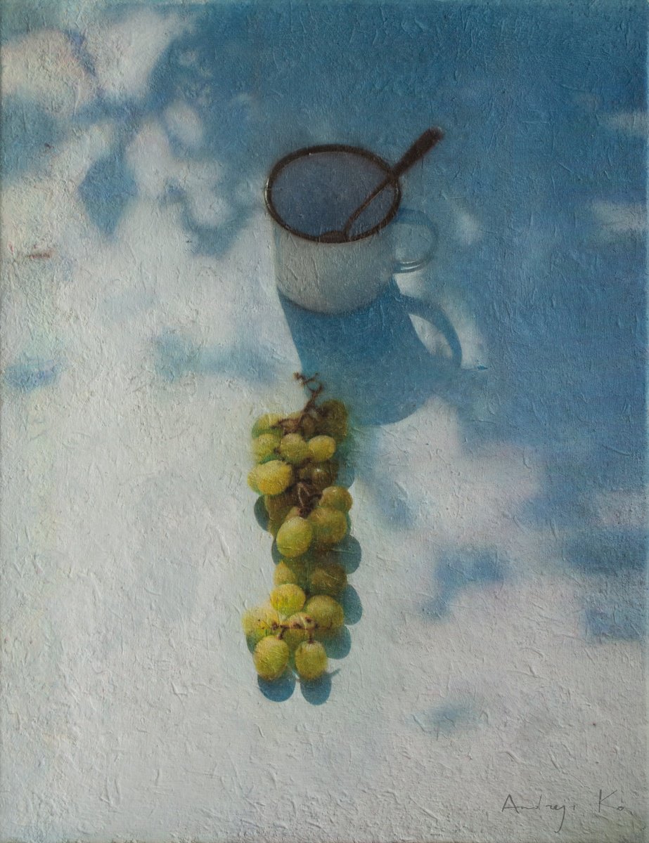 The Metal Mug, Bunch of Grapes and the Sun by Andrejs Ko