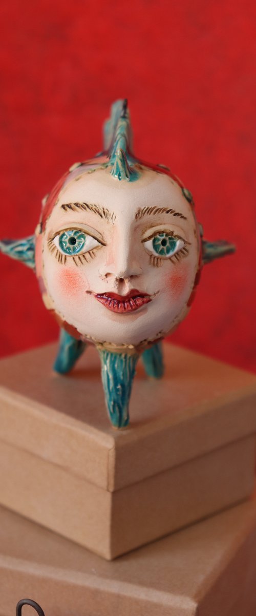 Sky Fish 2021. Tiny  sculpture by Elya Yalonetski