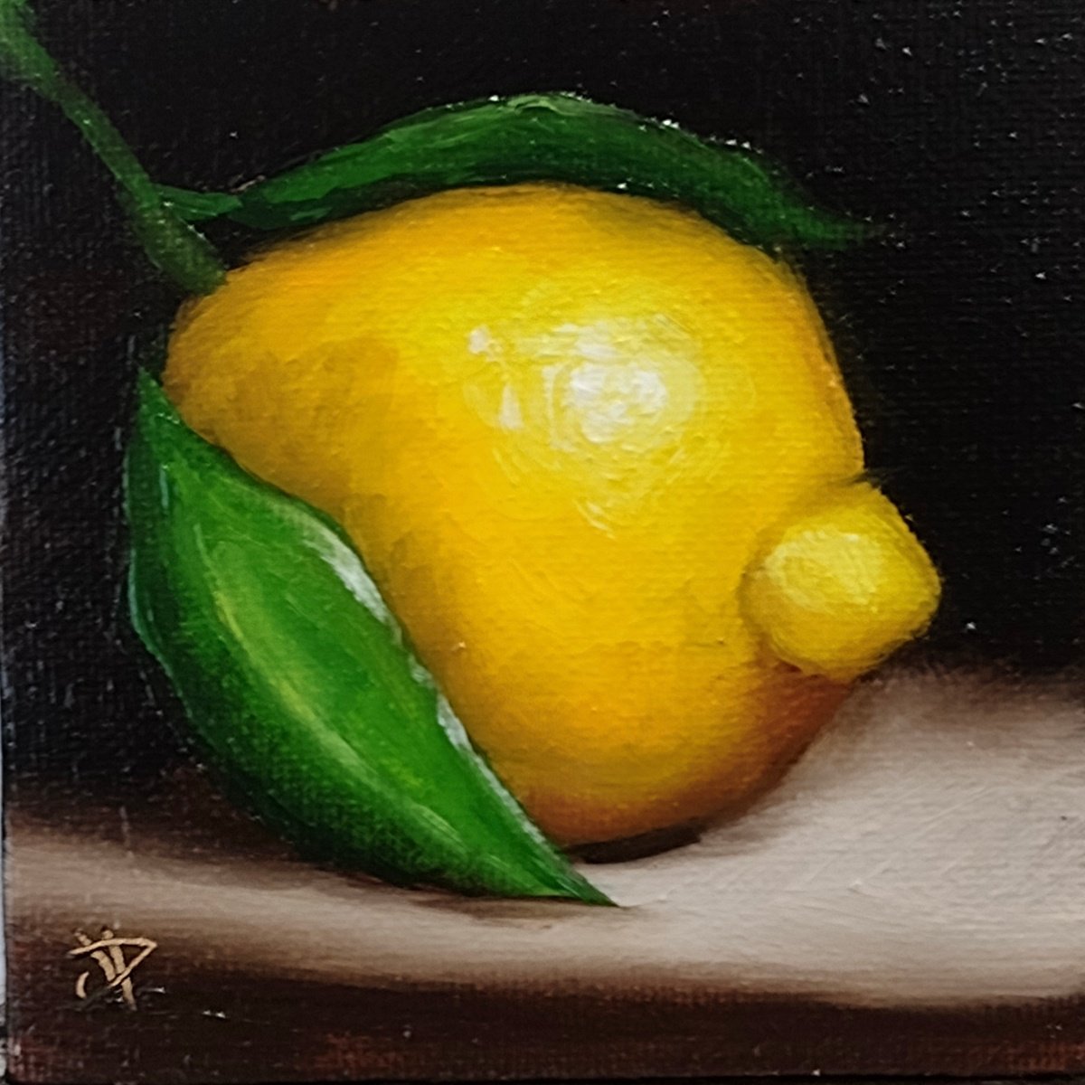 Little lemon still life by Jane Palmer Art