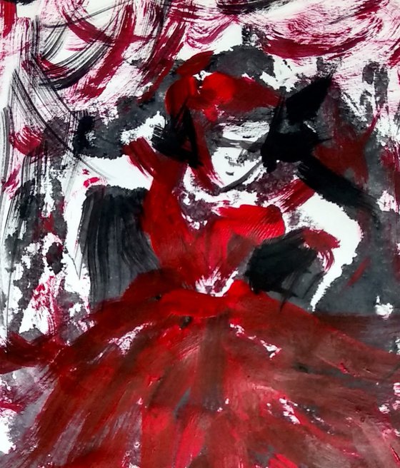 Women in Red Set of three