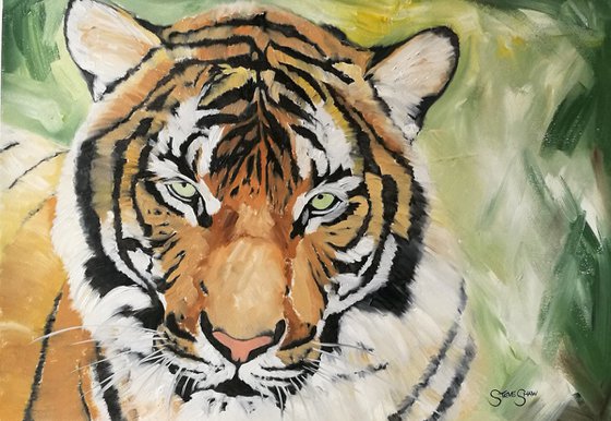 Wild Spirit. Tiger Painting. Free Worldwide Shipping.
