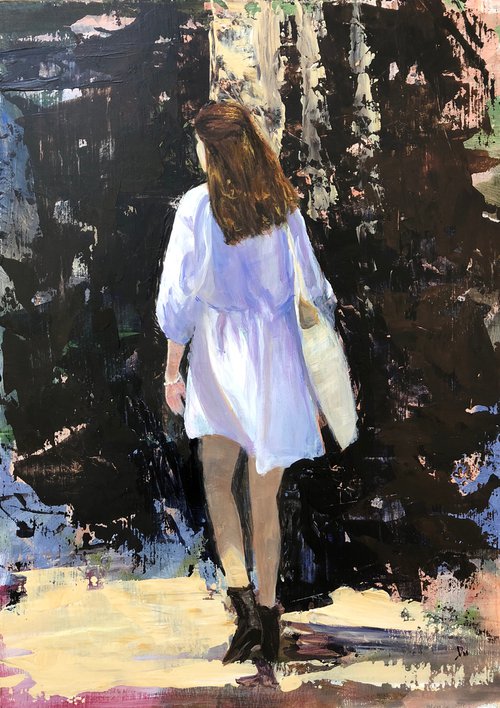 Girl in White by Shelly Du