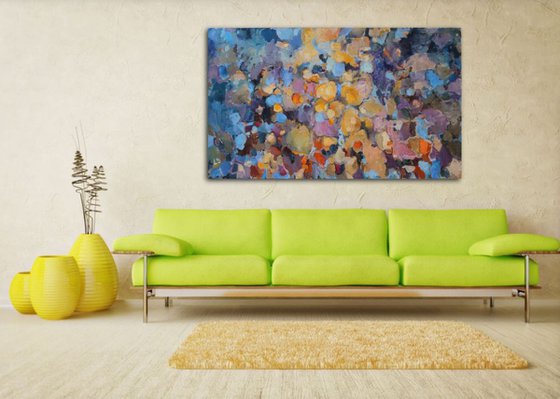 Scrambled Eggs- Large Abstract Painting