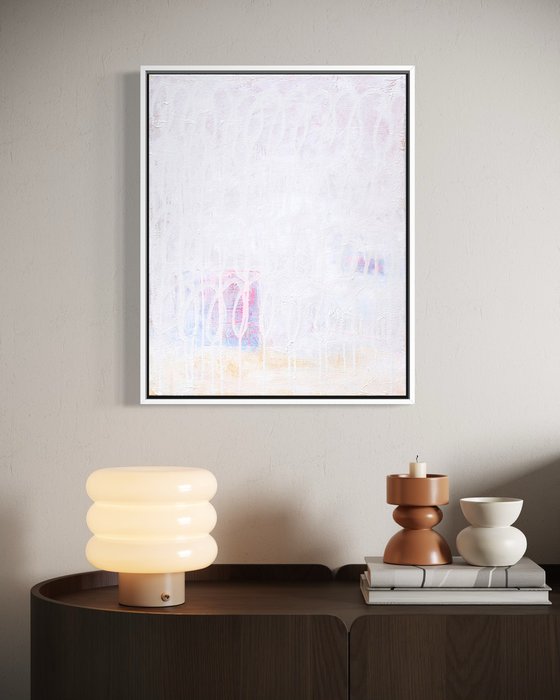 Layered Memories - White Abstract