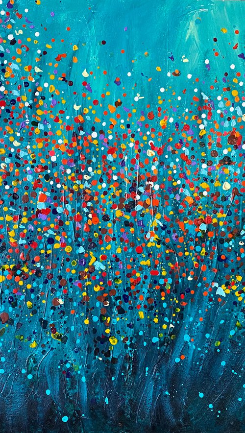 Beneath the sea abstract by Clare Hoath