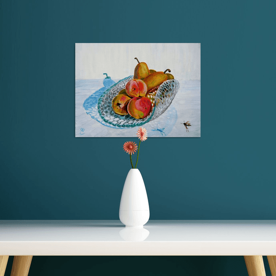 Peaches with pears, 40*30