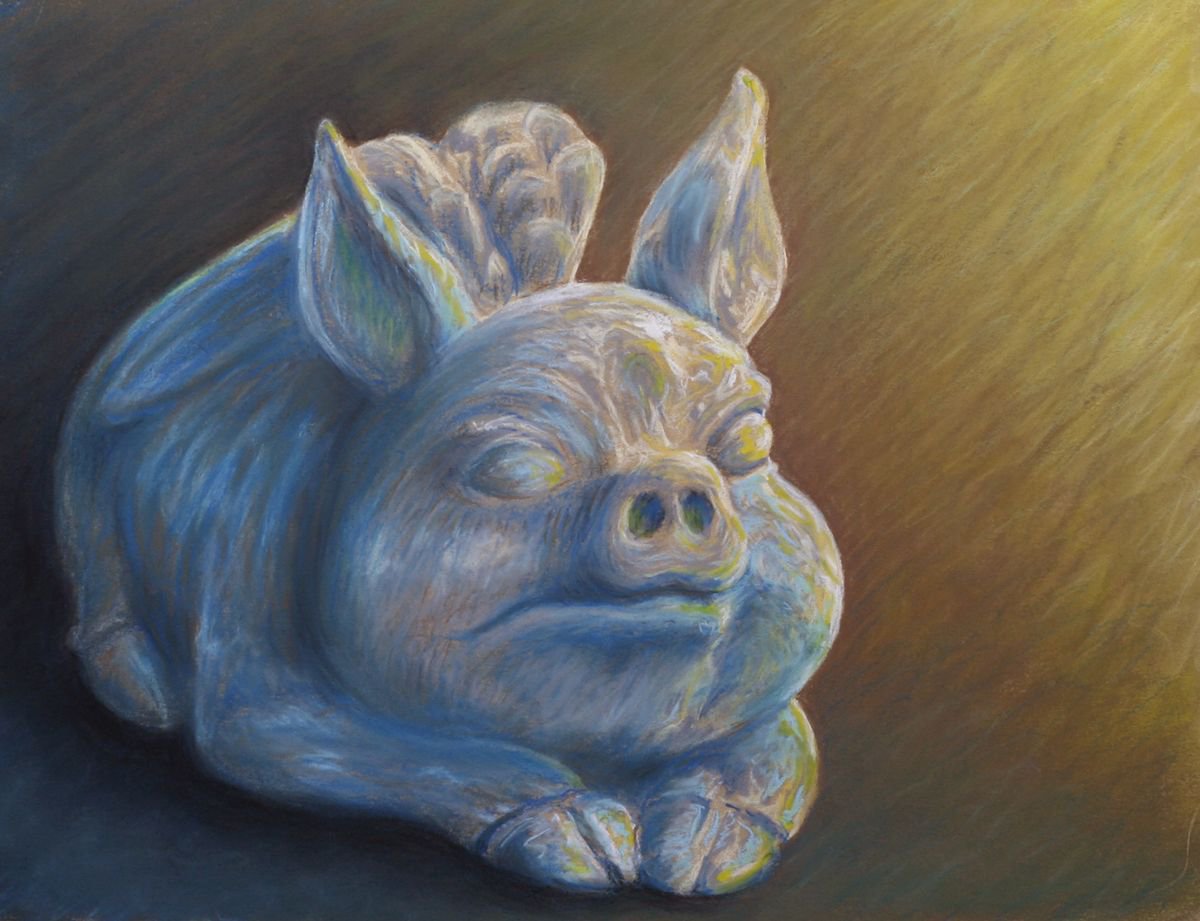 Porcelain Pig by John Fleck