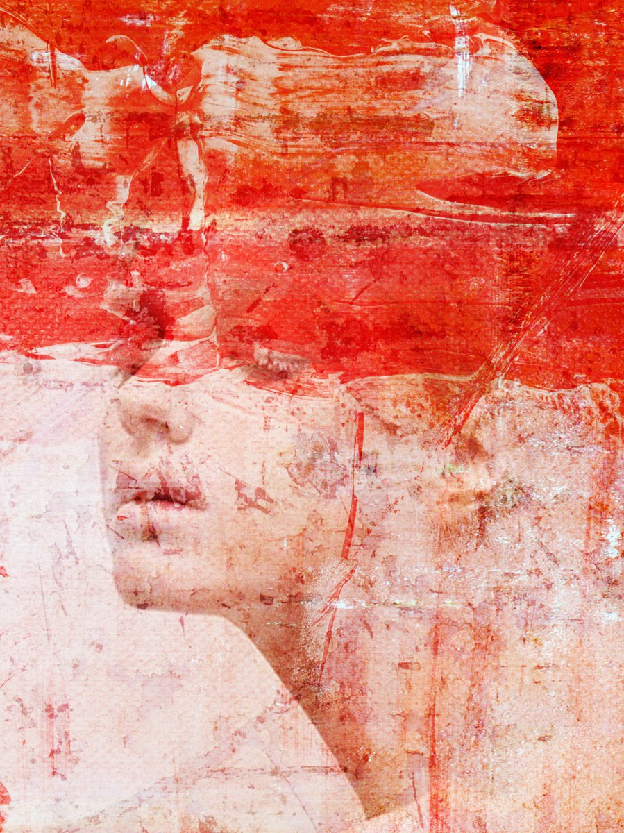 Illustrative Portrait Photograph By Srdjan Jevtic, 32 X 43", Meditations In An Emergency, Original Artwork