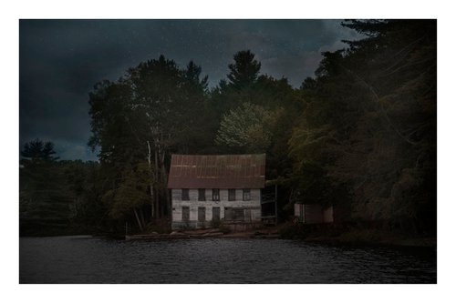 Abandoned House, Long Lake - 24 x 16"  - Dusk Series by Brooke T Ryan