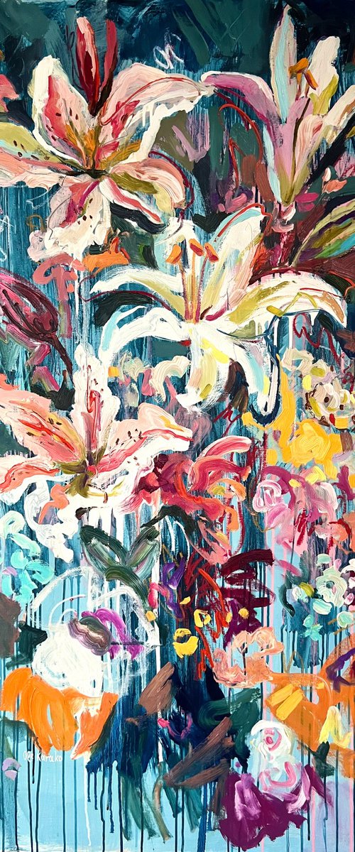 Bouquet of Lilies by Ole Karako