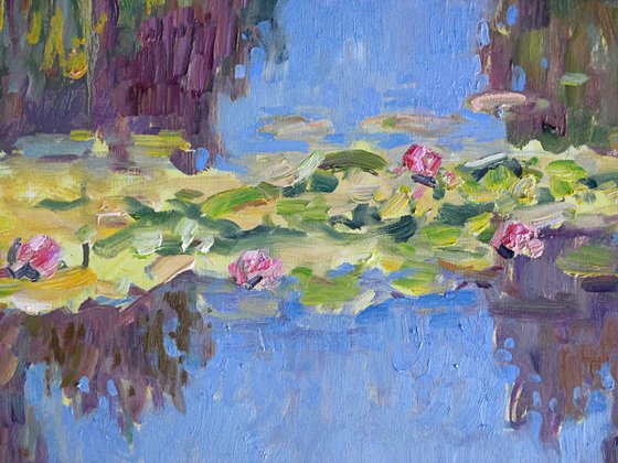 Water lilies with reflections (2)