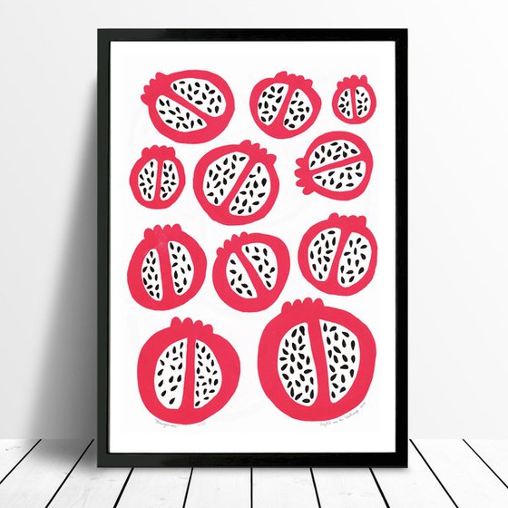 Pomegranates - Framed - FREE UK Delivery