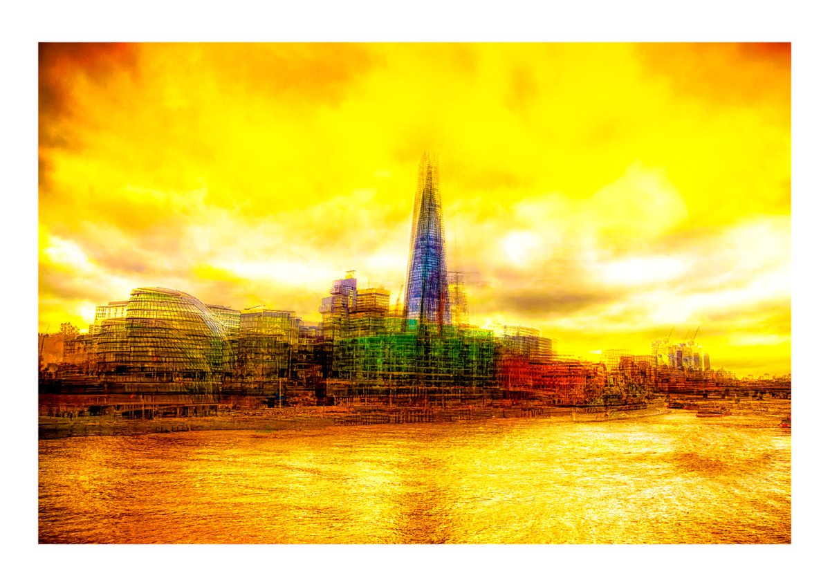 London Views 11. Abstract View of The Shard Limited Edition 1/50 15x10 inch Photographic P... by Graham Briggs