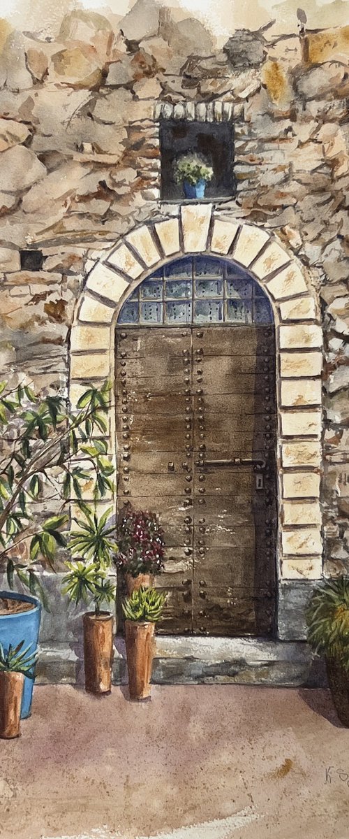 Quiet corner in Ticino by Krystyna Szczepanowski