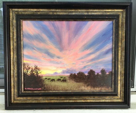 CATTLE PASTURE SKY SHOW