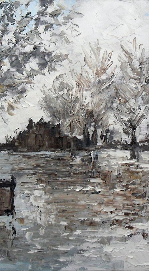 floods in worcester I by Colin Ross Jack