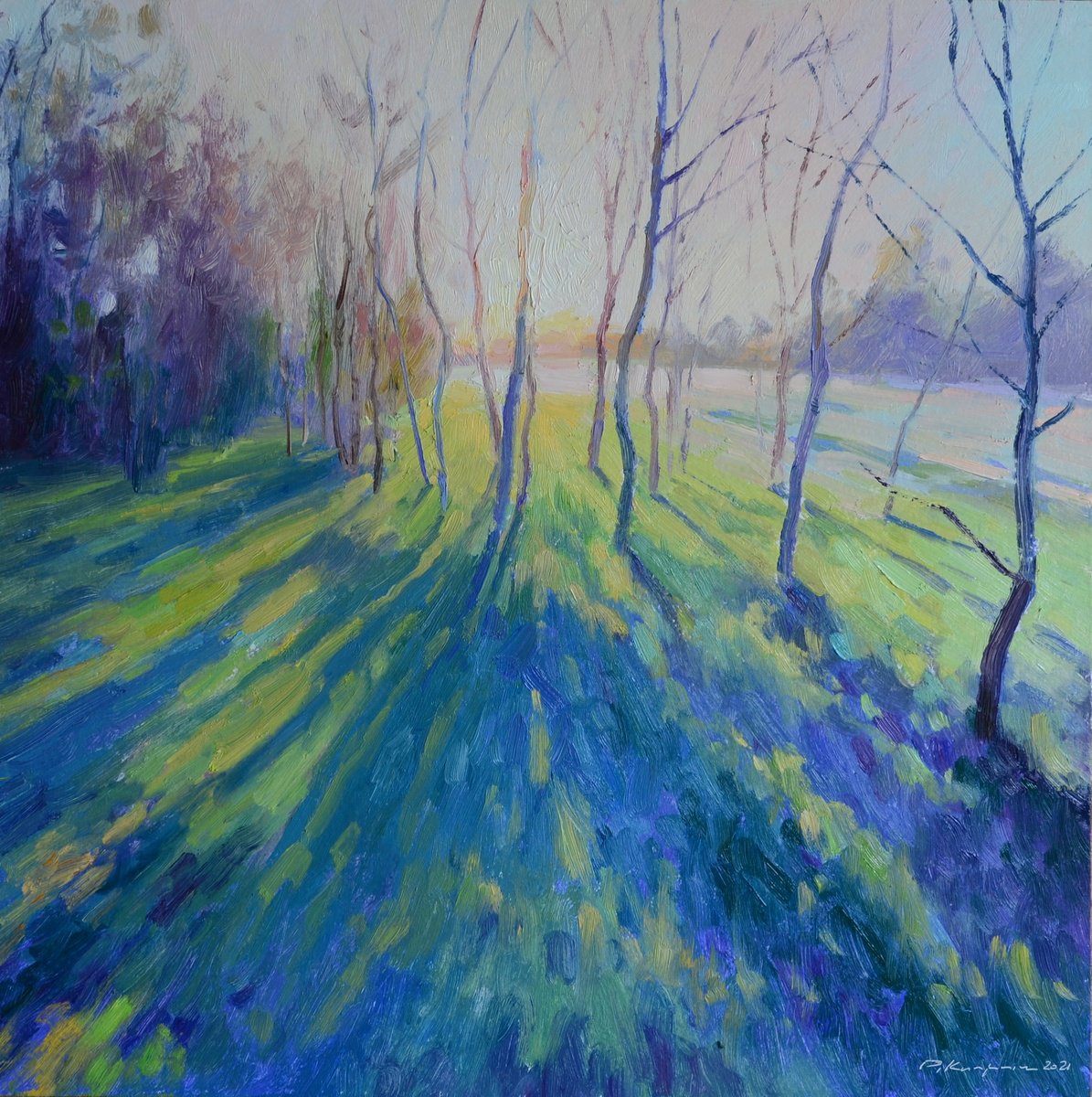 Morning In The Meadow By Ruslan Kiprych, 16 X 16, Artwork For Sale On Artfinder