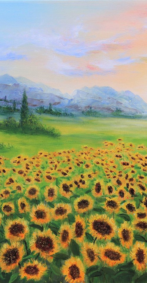 Sunflowers field by Ludmilla Ukrow