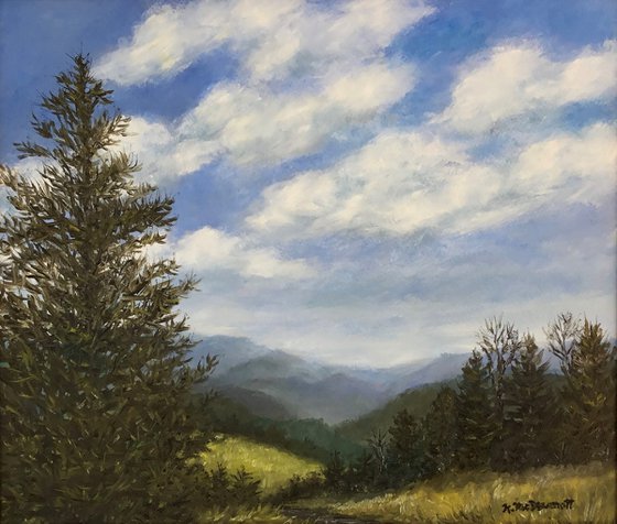 HIGH PASTURES - oil 12X14