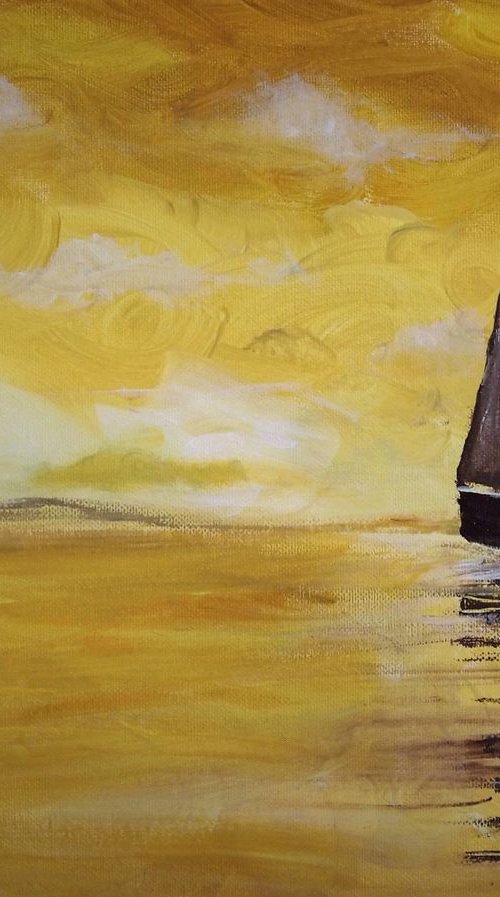 Yellow Boat by Steph Morgan