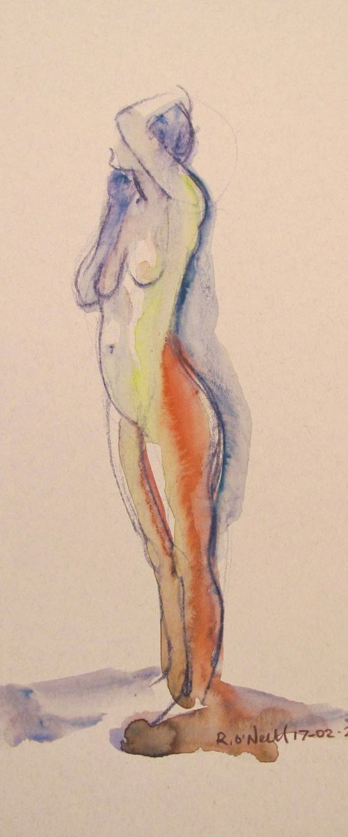 Standing female nude by Rory O’Neill