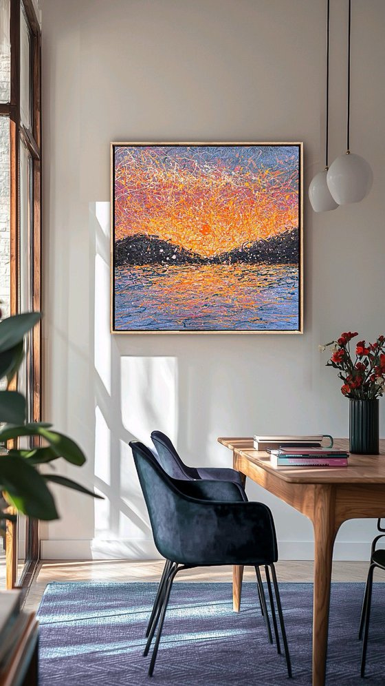 When Stillness Becomes Love - framed