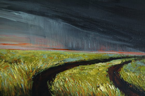 Rolling storm-  Fields and Colors Series