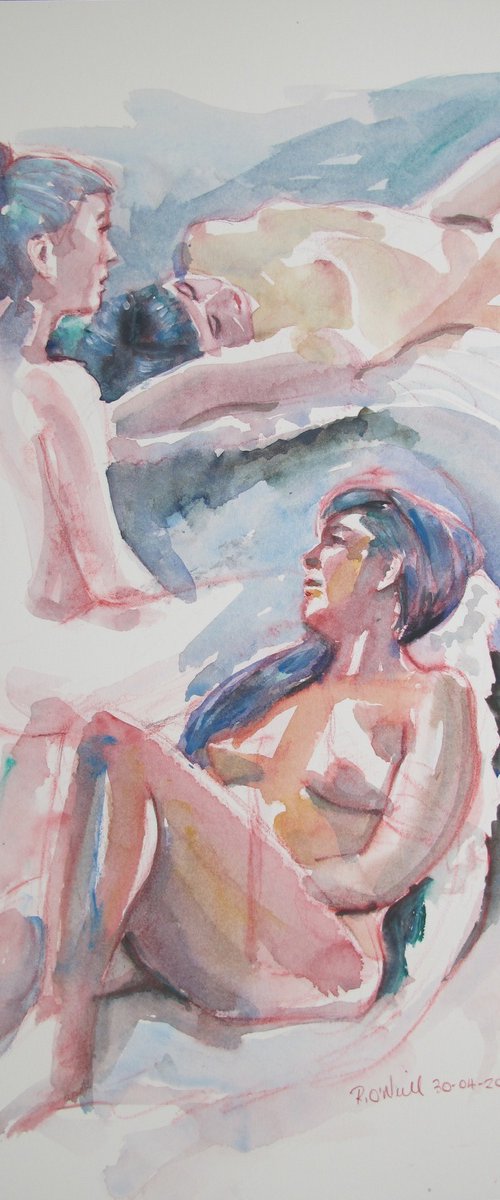 female nude 3 poses by Rory O’Neill