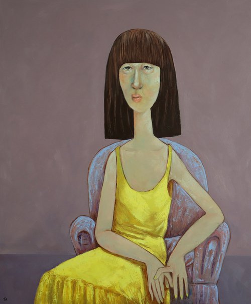 Lady In Yellow by Ta Byrne