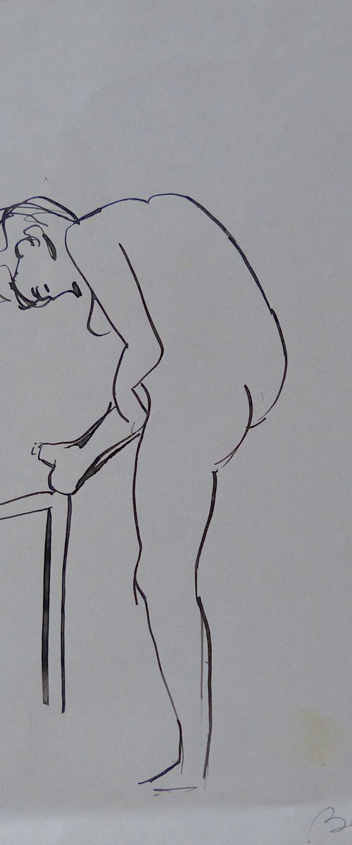 The Nude Drawing 2, 21x29 cm by Frederic Belaubre