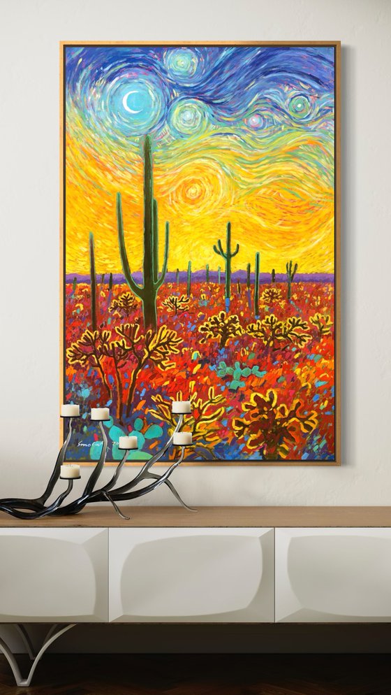Calm in desert