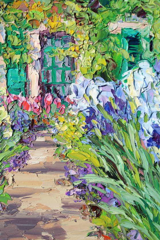 Monet's Iris Garden Path