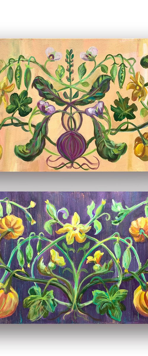 The grace of the interweaving. DIPTYCH by MOMALYU