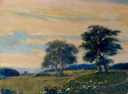 Evening in the field by Oleg and Alexander Litvinov